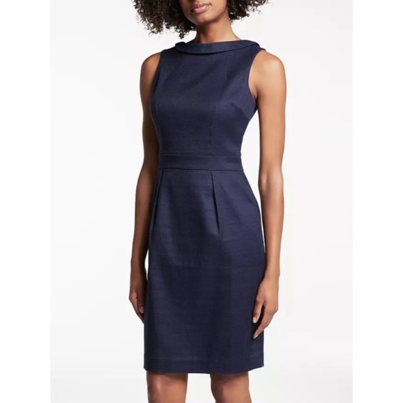 Boden Dresses & Skirts - NEW Boden Martha Dress in Black Seamed Roll Collar Shift A-Line Knee Length